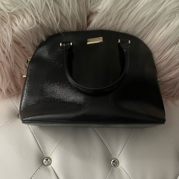 Kate Spade Bixby Place Carli Black Patent Leather Satchel Handbag Crossbody - Picture 12 of 13